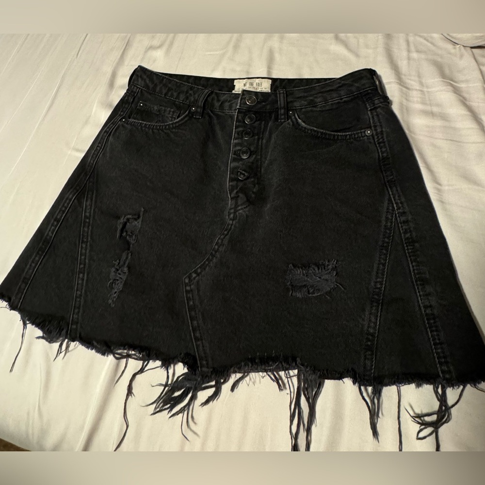 Free people. We the free. denim skirt